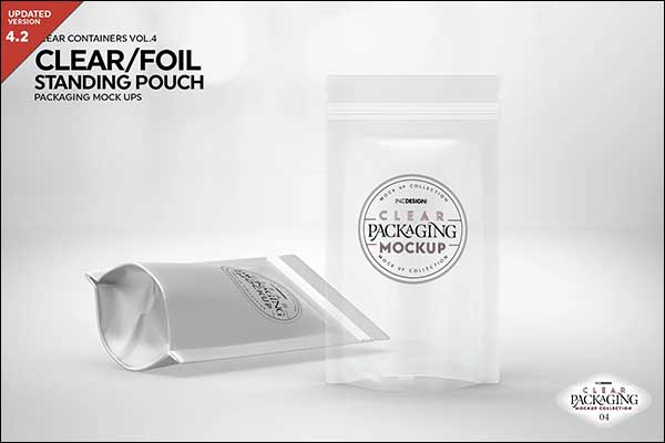 Pouch Packaging Bag Editable Mockup