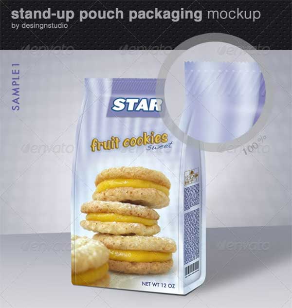 Standup Pouch Packaging Mockup
