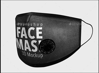 Cotton Mouth Face Mask Mockup