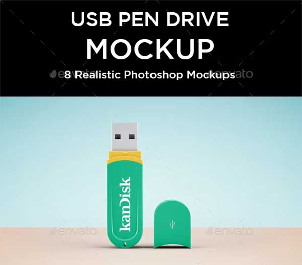 USB Pen Drive Mockup