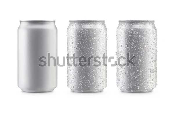 White Blank Small Cans Mockup