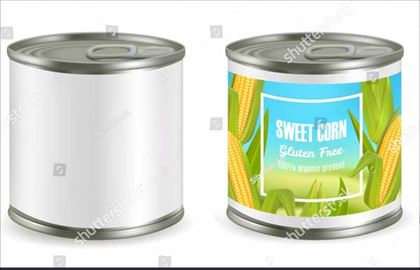 Sweet Corn Package Tincan Mockup Set