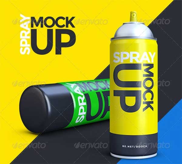 Spray Can Mockup