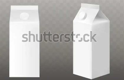 Realistic Blank Milk Packaging Mockups