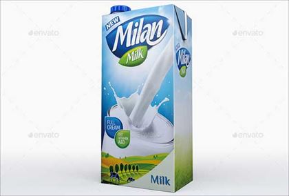 Milk or Juice Carton Mockup