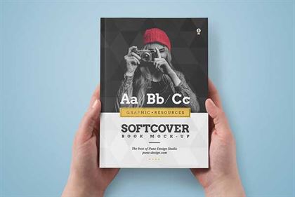 Softcover Book MockUp