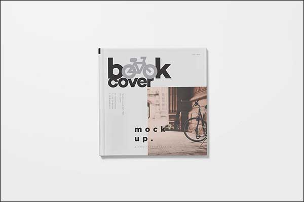 Simple Square Hardcover Book Mockups