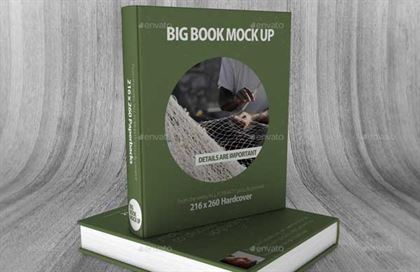 Professional Hardcover PSD Book Mockup Template