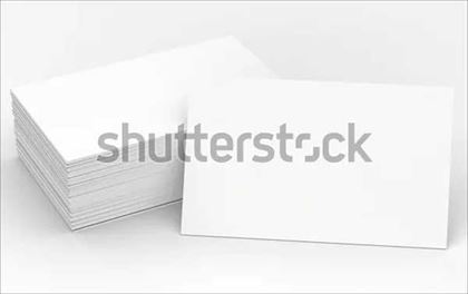 Blank Name Card Mockup