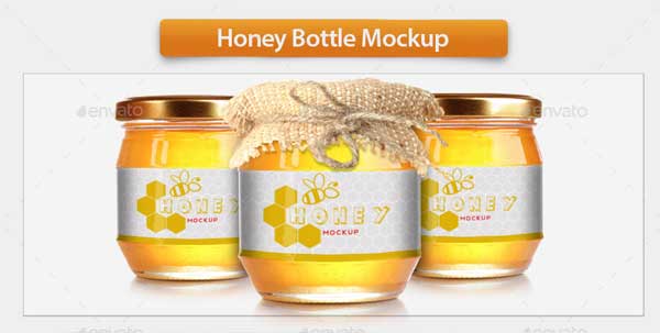 Honey Bottle PSD Mockup