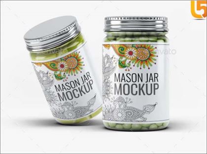 Mason PSD Jar Mock-Up
