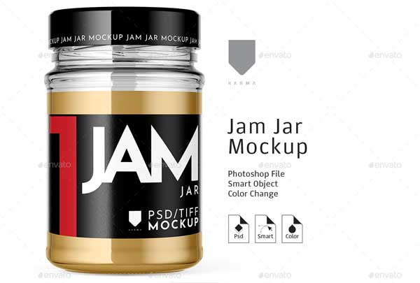 Jar Jam Honey Mockup