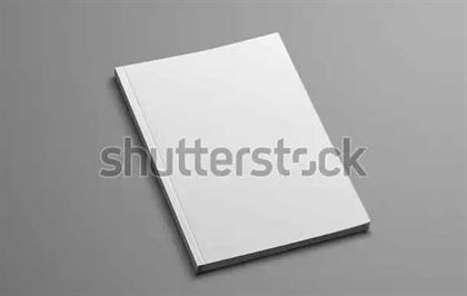 Realistic Blank Book Cover Photoshop Mockup