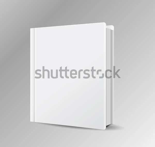 Book Blank Cover Vector Mockup