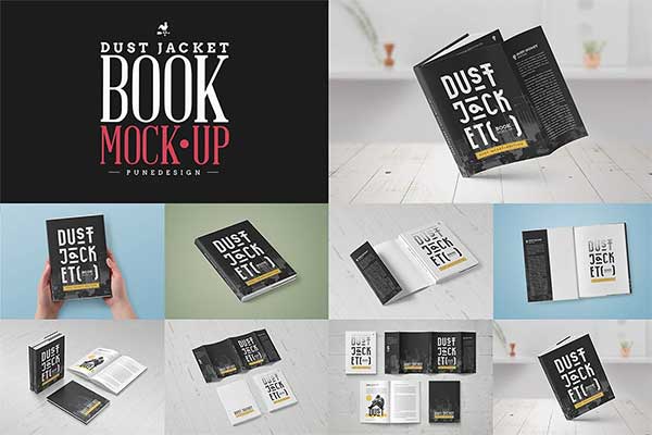 High Quality Book Cover PSD Mockups