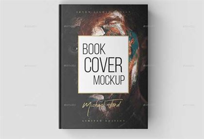 A4 Cover Book Mockup PSD Template