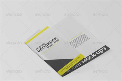 Tri-Fold Brochure Best PSD Mockups
