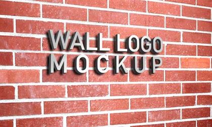 Wall Logo Mockup