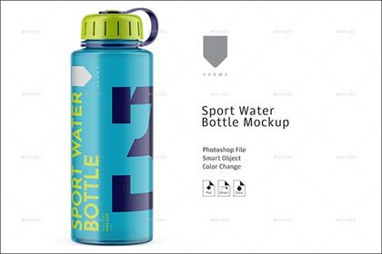 Sport Water Bottle Mockup