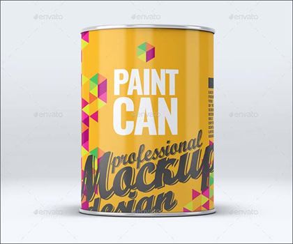 Paint Can Photoshop Mock-Up