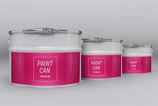 Paint Cans and Canisters Mockup