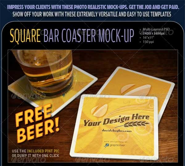 Bar Coaster Mock-ups