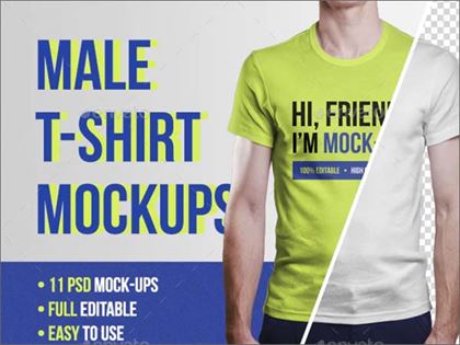Male T-Shirt Mockups