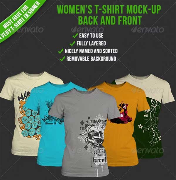 Women's T-shirt Mockup