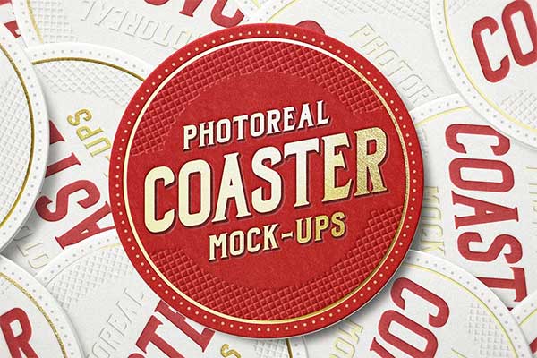 Photoreal Coaster Mock-ups