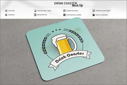 Drink Coaster Mock-Up