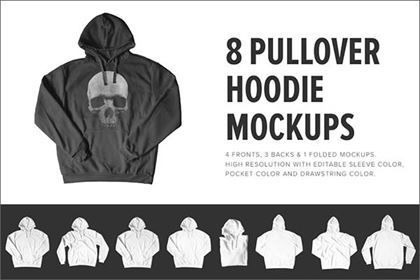 Premium Pullover Hoodie Mockups