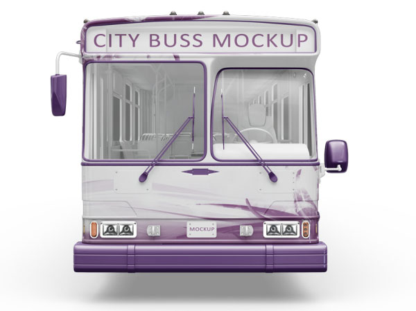 City Bus PSD Mockup Template