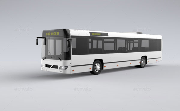 Bus Mock-up PSD Template