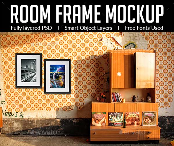 Room Frame PSD Mockup