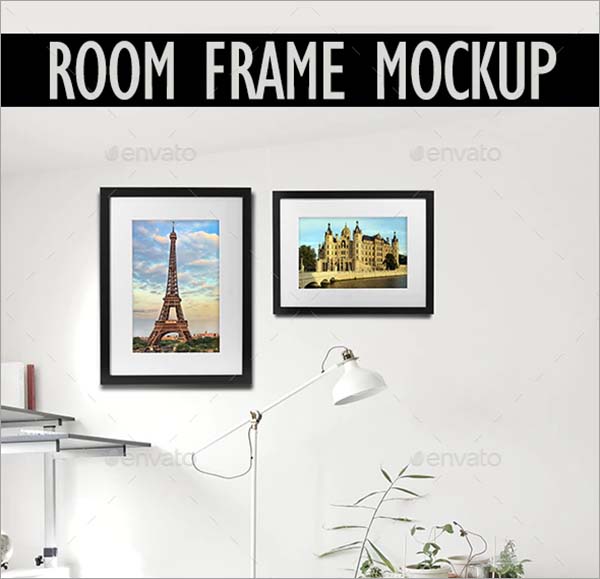 Room PSD Frame Mockup Design