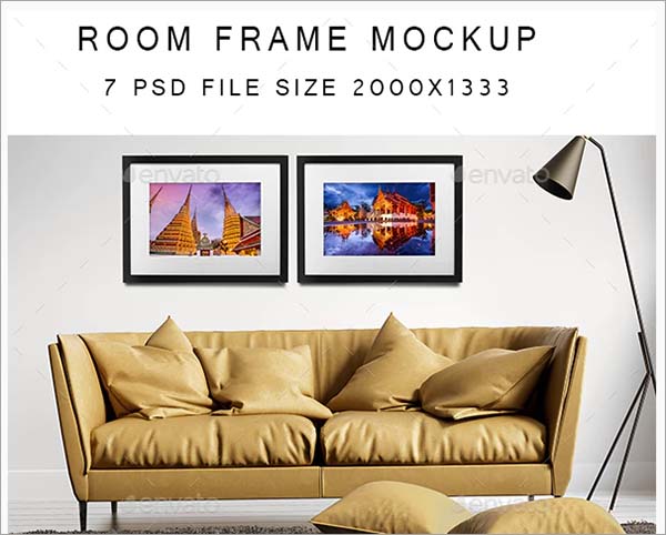 Room Frame Mockup PSD
