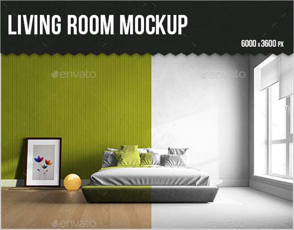 Living Room PSD Mock-up