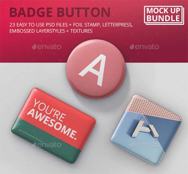 Badge Button Mockup Bundle