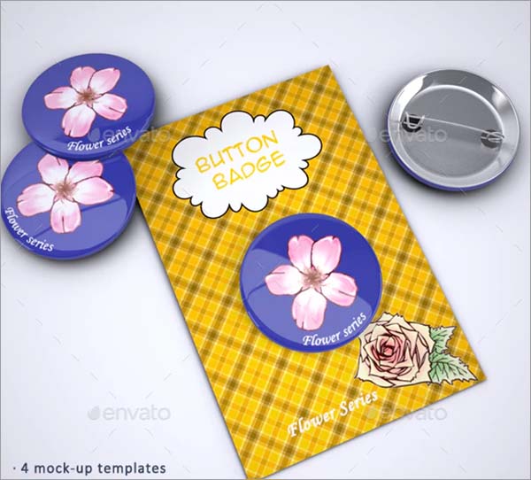 Button Badges Backing Card Mock-Up