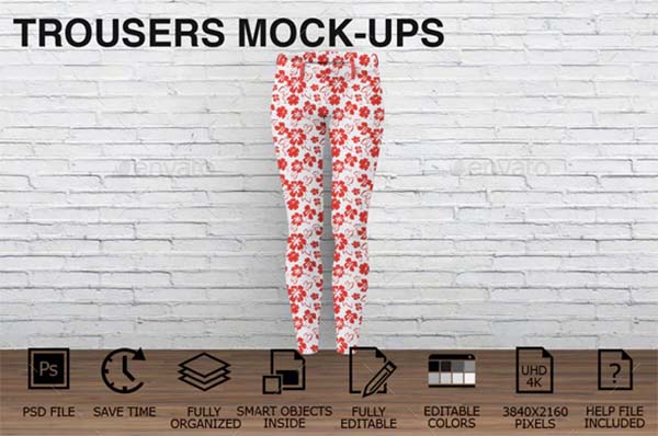 Woman Clothing Trousers Mockups