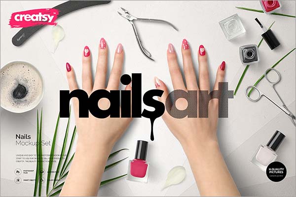 Nails Mockup Set