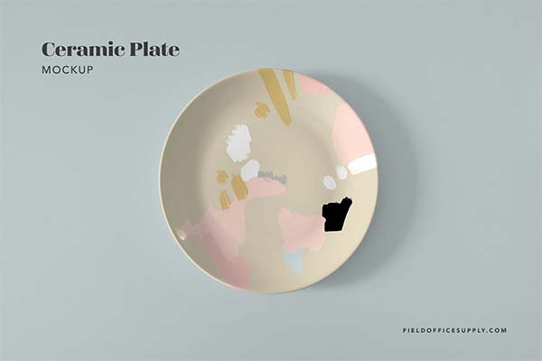 Ceramic Plate PSD Mockup