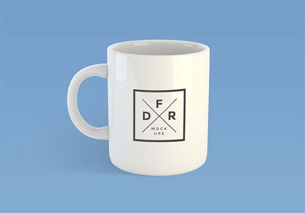 Free PSD Simple Coffee Mug Mockup