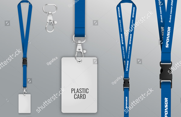 Plastic Badge Tag Mockup