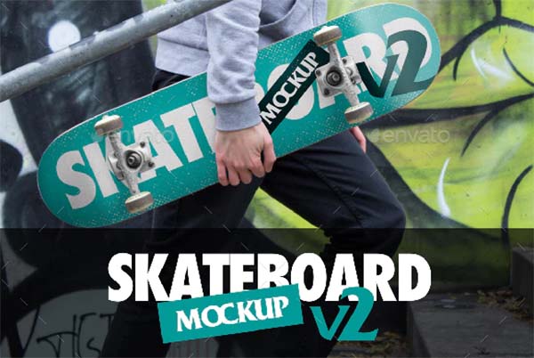 Sports Skateboard Mockup