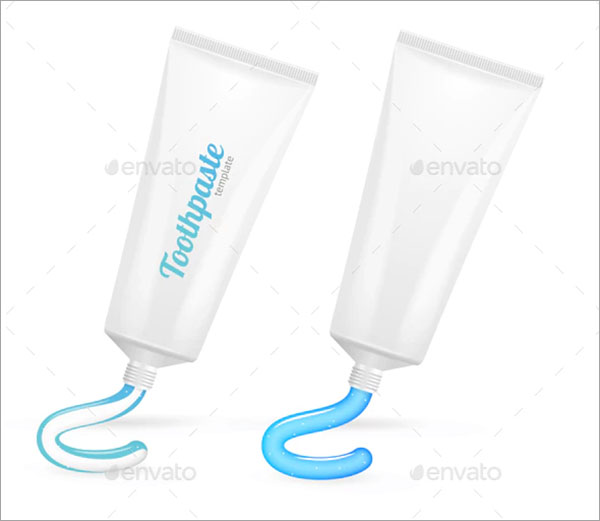 Toothpaste Template Mockup Set