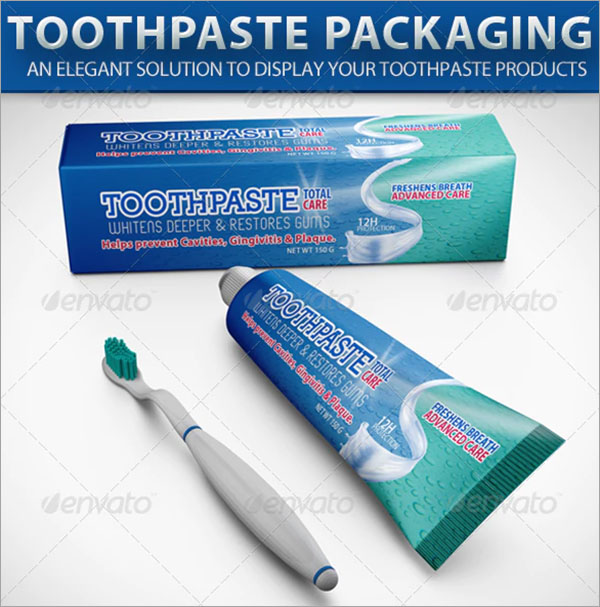 Toothpaste PSD Packaging Mockup