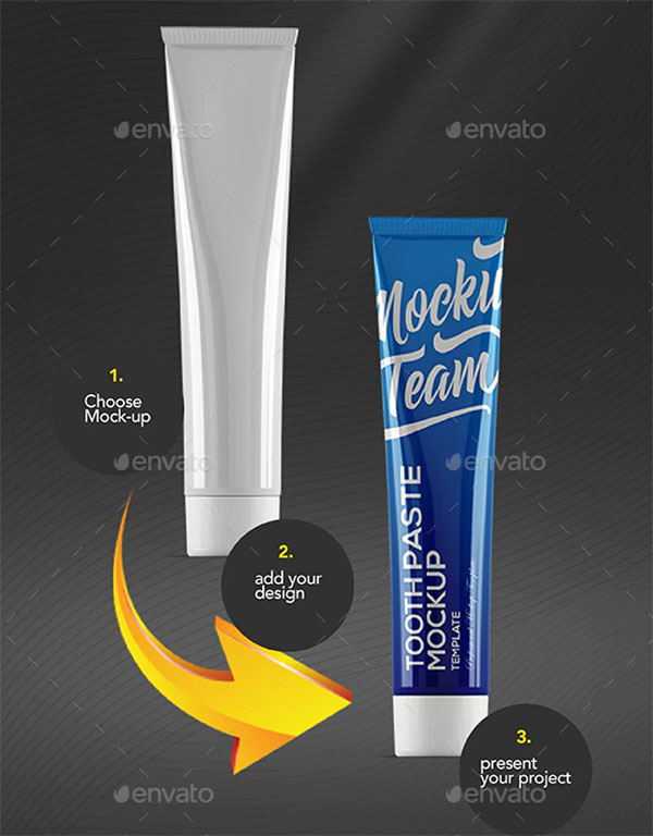Toothpaste Mock-up Template