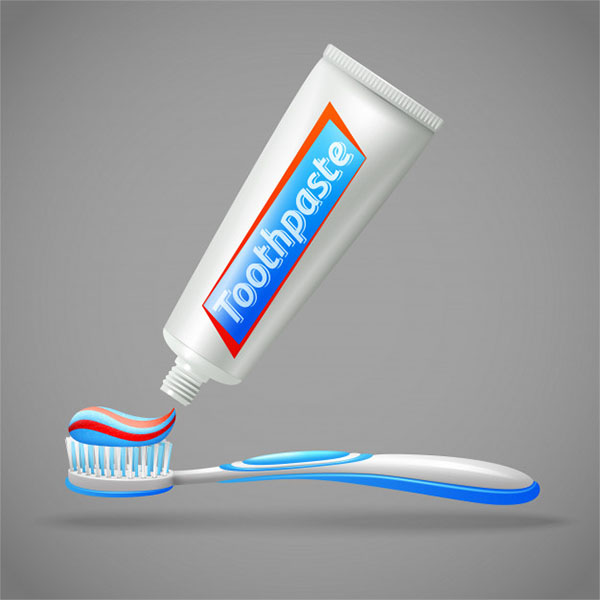 Toothbrush and Toothpaste Free Mockup
