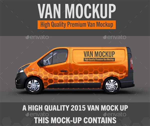 Van Vehicle Mockup